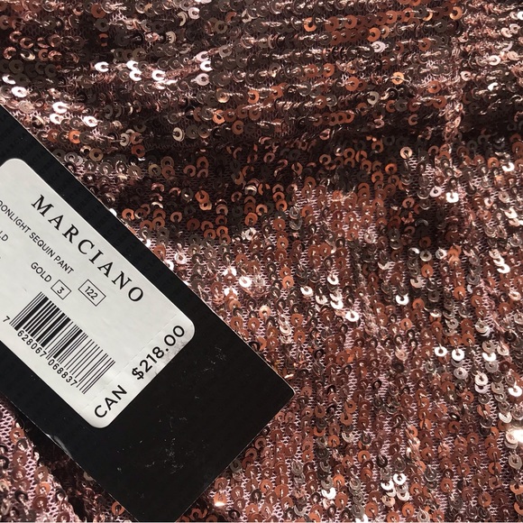 Guess Marciano Moonlight sequin pants NWT - Picture 7 of 9